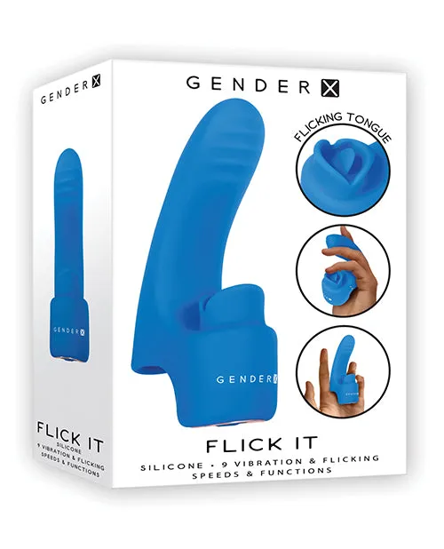 Vibrators Evolved Novelties INC Gender X Flick It Blue