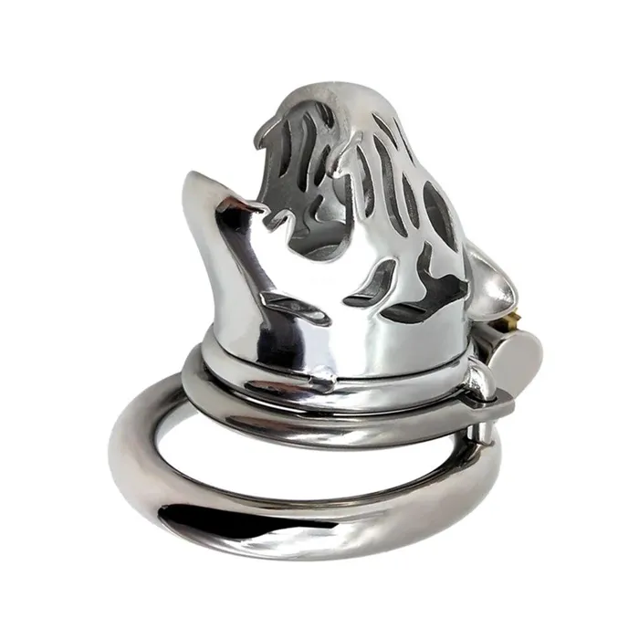 CHASTITY CAGE CO Male Sex Toys Metal Chastity Cage Tiger Head