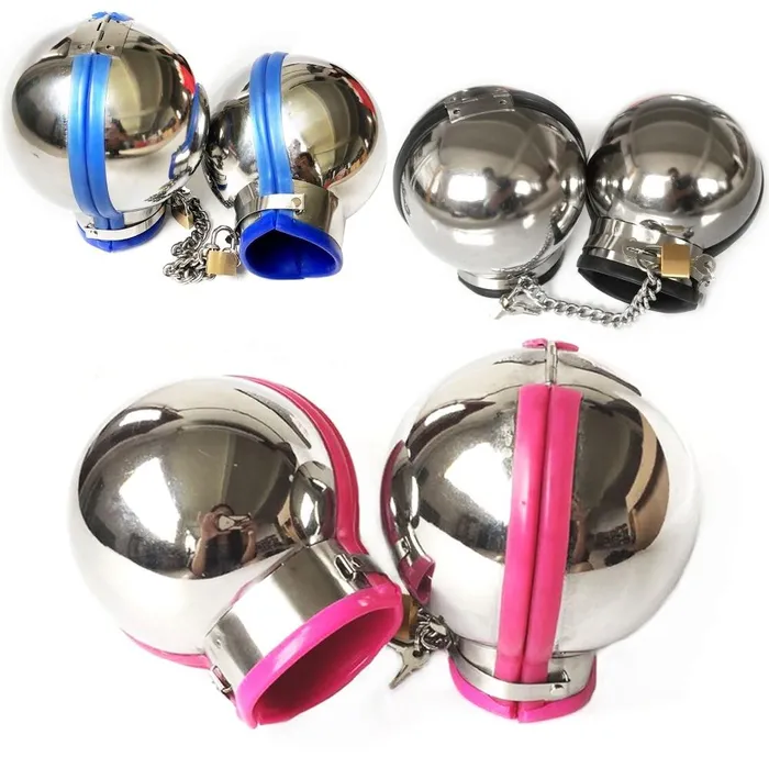 House of Dasein Couples Restraint Kits Sets 3Pcs Stainless Steel Bondage Hood Ball Cuffs Sensory Deprivation Restraints Bdsm