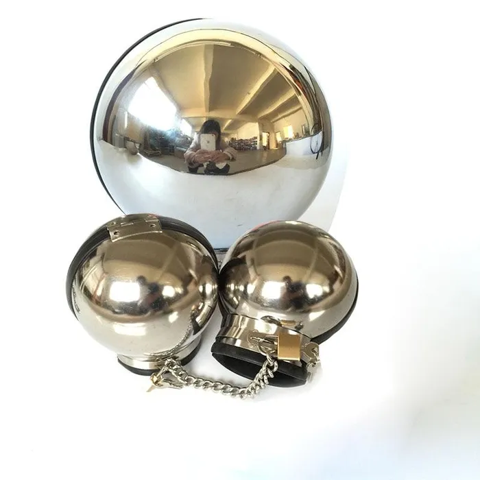 House of Dasein Couples Restraint Kits Sets 3Pcs Stainless Steel Bondage Hood Ball Cuffs Sensory Deprivation Restraints Bdsm