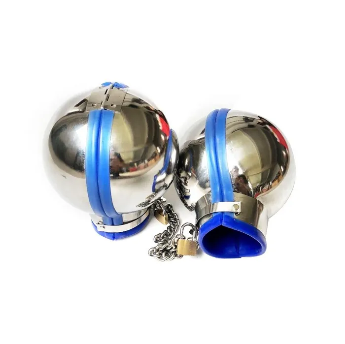 House of Dasein Couples Restraint Kits Sets 3Pcs Stainless Steel Bondage Hood Ball Cuffs Sensory Deprivation Restraints Bdsm