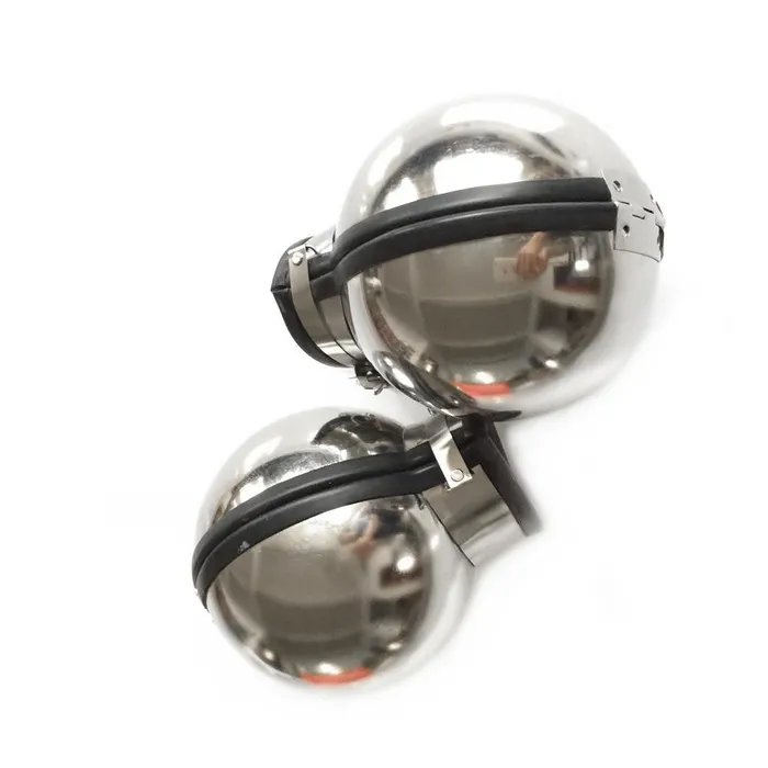 House of Dasein Couples Restraint Kits Sets 3Pcs Stainless Steel Bondage Hood Ball Cuffs Sensory Deprivation Restraints Bdsm