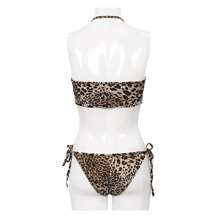 EVEs SECRETS Couples Lace TwoPiece Swimsuit Stylish Animal Print Ladies Bikini