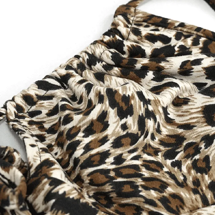 EVEs SECRETS Couples Lace TwoPiece Swimsuit Stylish Animal Print Ladies Bikini