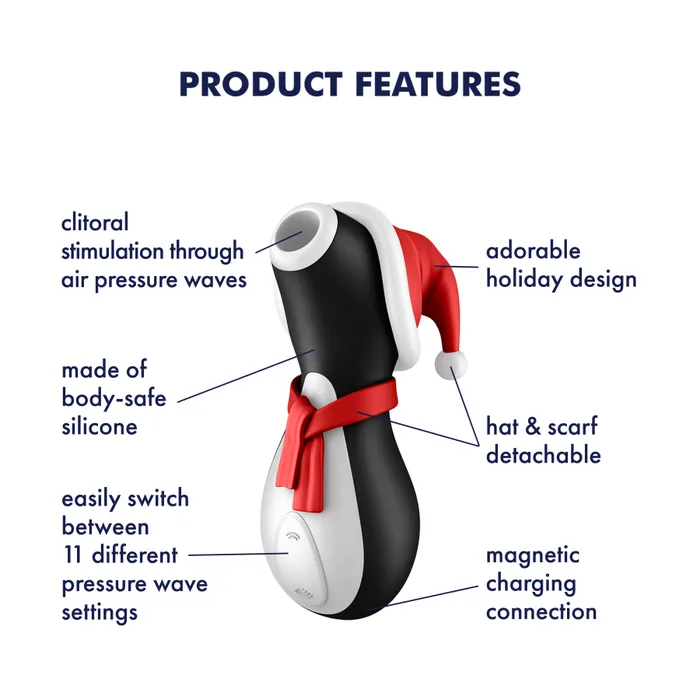 Satisfyer Vibrators Satisfyer Pro Penguin Holiday Edition Air Pulse Clit Stimulator