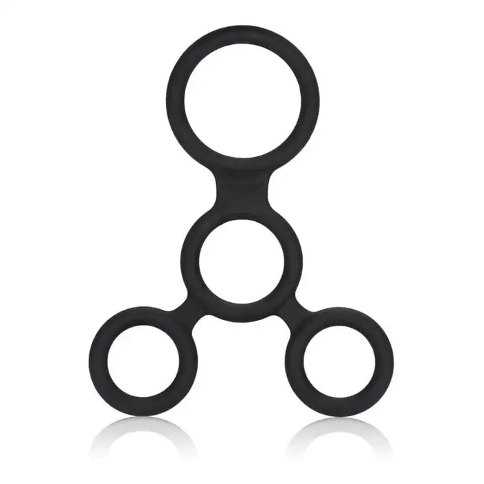 CalExotics Anal Full Erection Spreader Ring Black