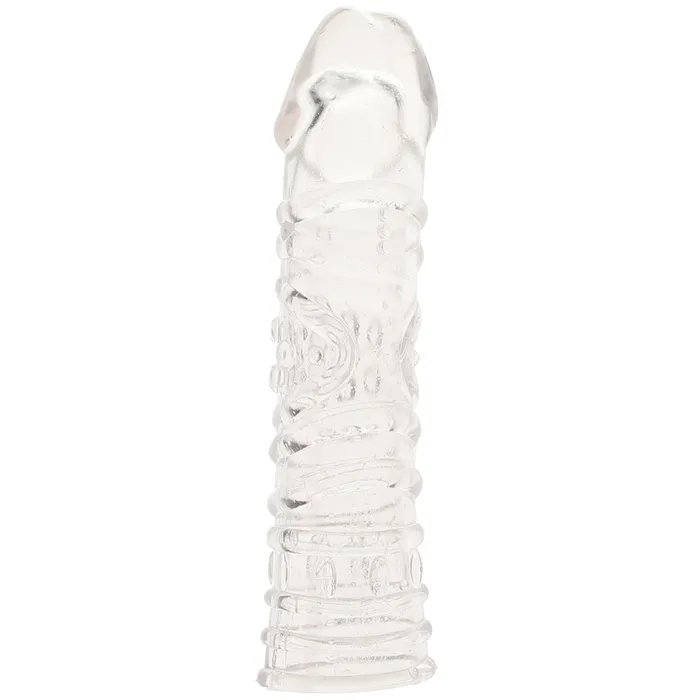 Electric Eel Male Sex Toys Blue Line 65 Inch Veiny Penis Extension Sleeve