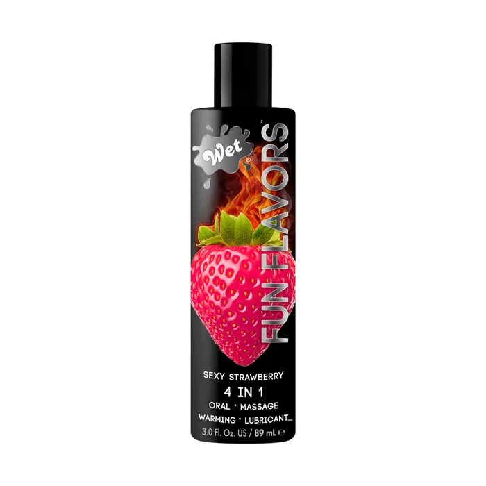 Lubricants Wet Wet Fun Flavours Lubricant 41 oz Strawberry
