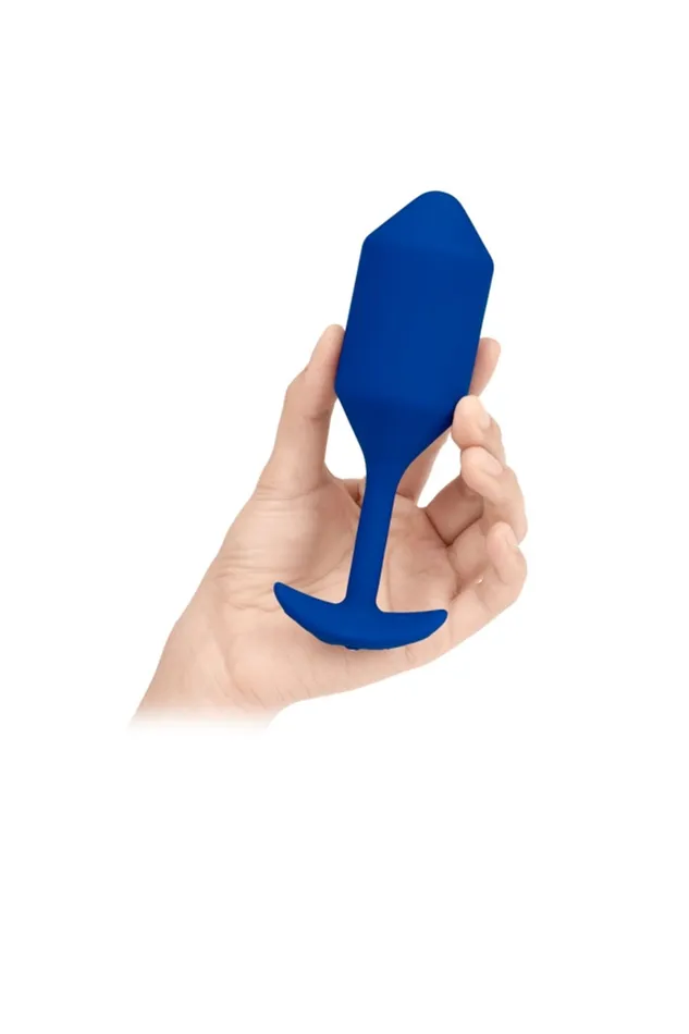 Vibrating Snug Plug XLarge Navy Bvibe Male Sex Toys