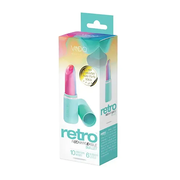 Vibrators Vedo Retro Rechargeable Bullet Lip Stick Vibe VDO