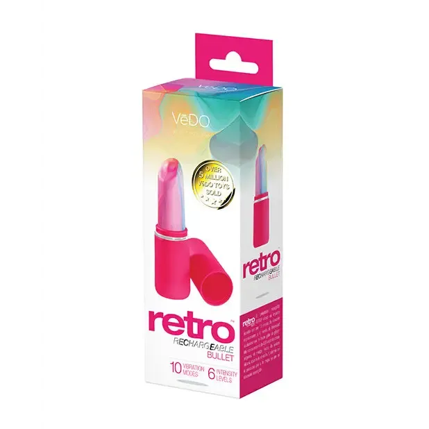 Vibrators Vedo Retro Rechargeable Bullet Lip Stick Vibe VDO Vibrators Vedo Retro Rechargeable Bullet Lip Stick Vibe VDO