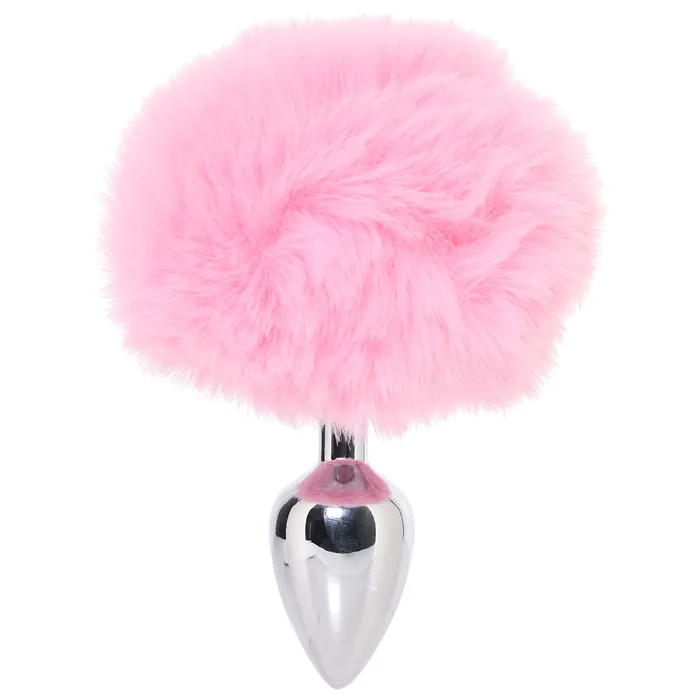 WhipSmart 3 Inch Fluffy Bunny Metal Plug in Pink XGen Anal