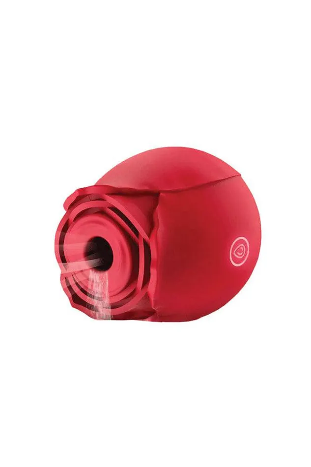 Vibrators Shibari Voodoo Toys Beso Flower Power Air Pulse Rose Vibe Red