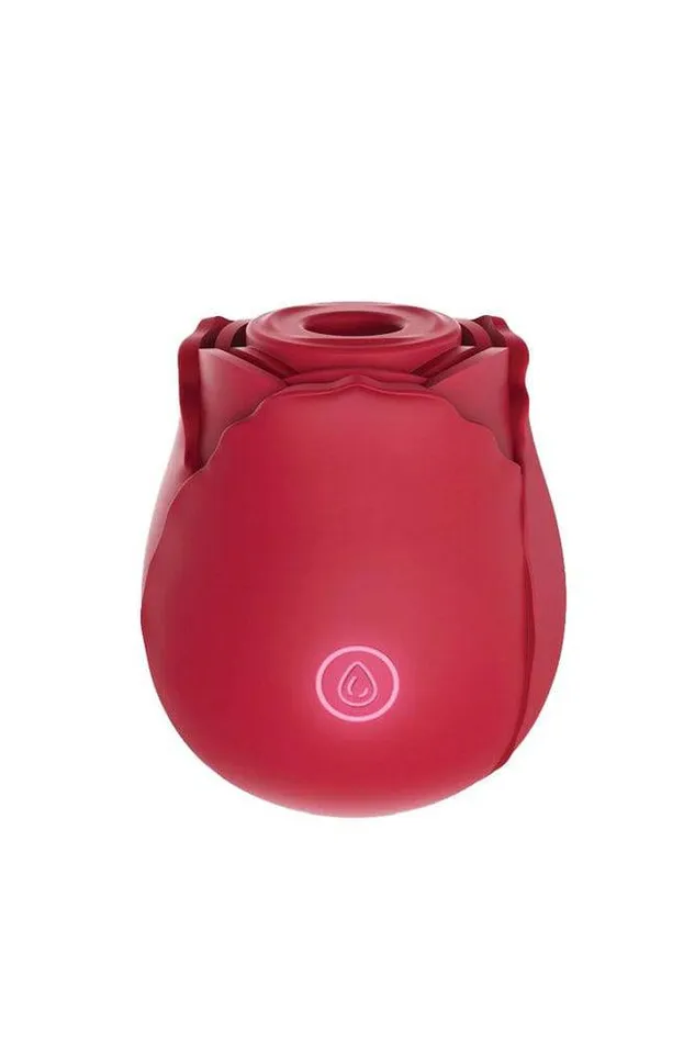 Vibrators Shibari Voodoo Toys Beso Flower Power Air Pulse Rose Vibe Red