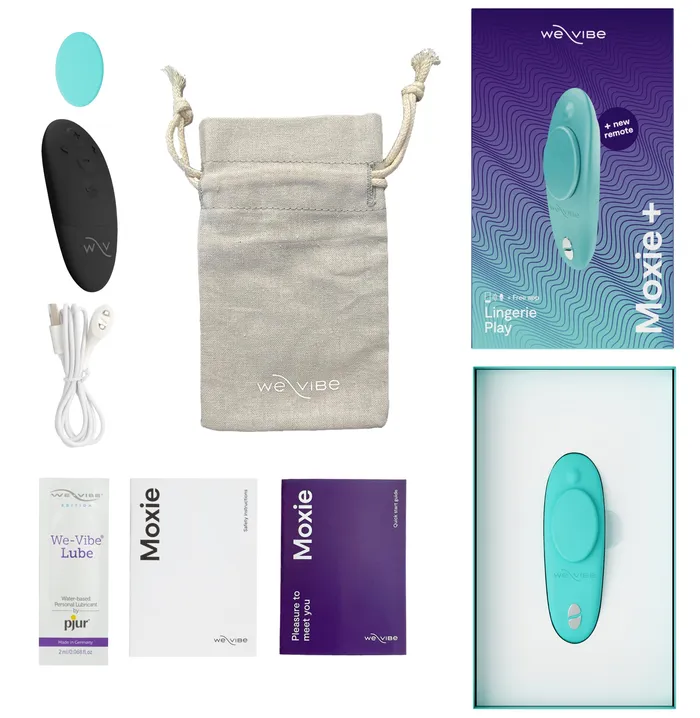 WeVibe Vibrators WeVibe Moxie Wearable Bluetooth Clitoral Vibrator Aqua