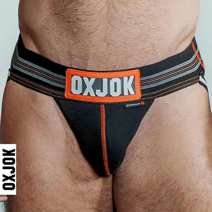Anal OXJok Slingjock Upthrust SliderStrap Jock Black Iron Xl