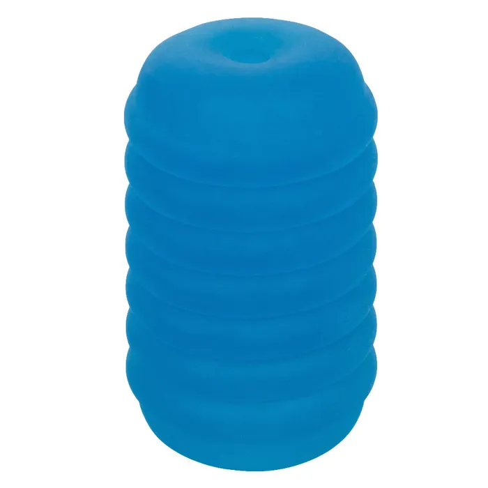 CalExotics Pop Sock Ribbed Blue Vibrators