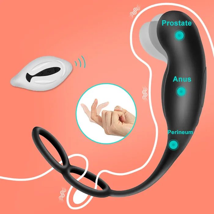 Male Prostate Massage Vibrators With Semen Lock Ring Anal Plug Wireless Remote Control Sex Toys for Men Gay Masturbator LAZADASEXTOYS Male Sex Toys Male Prostate Massage Vibrators With Semen Lock Ring Anal Plug Wireless Remote Control Sex Toys for Men Gay Masturbator LAZADASEXTOYS Male Sex Toys