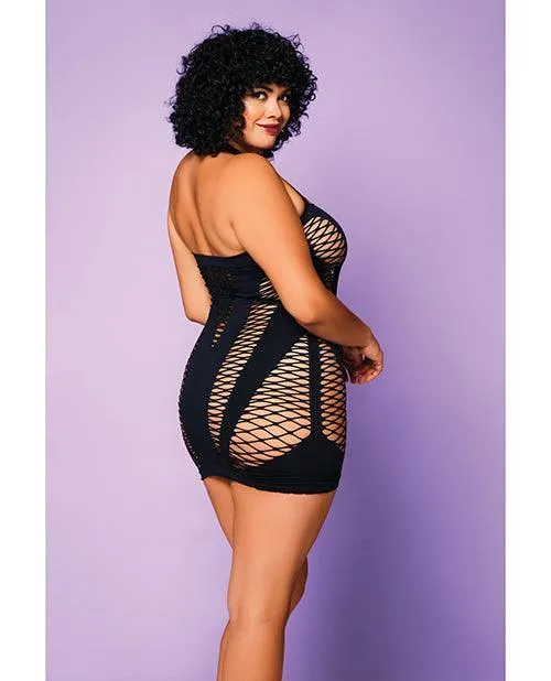 Anal Icollection Lingerie Heart Of Chaos Seamless Chemise Whalter Strap Vertical V Cut Outs Black Qn Anal Icollection Lingerie Heart Of Chaos Seamless Chemise Whalter Strap Vertical V Cut Outs Black Qn