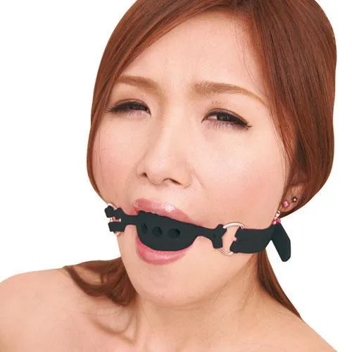Anal NPG NPG Captive Premium Kuchimari Ball Gag Medium Black