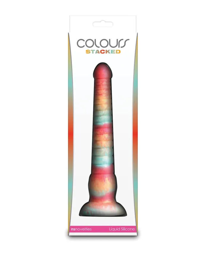 Colours Stacked 9 Dildo RedGold Ns Novelties INC Dildos