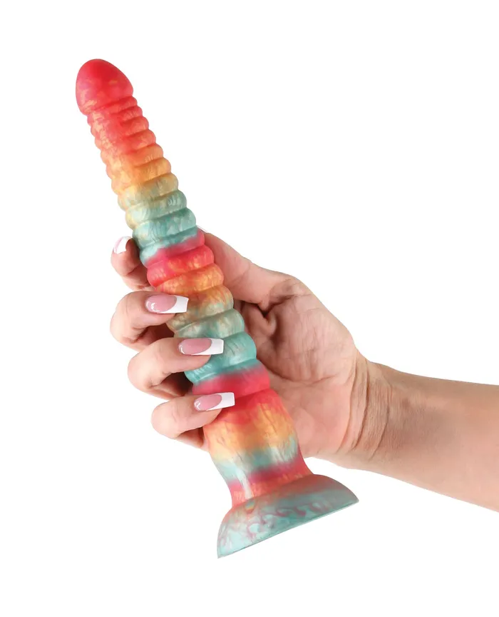 Colours Stacked 9 Dildo RedGold Ns Novelties INC Dildos