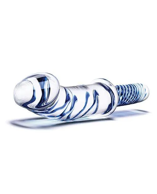 Electric Eel INC Dildos Glas 11 Realistic Double Ended Glass Dildo wHandle Blue Electric Eel INC Dildos Glas 11 Realistic Double Ended Glass Dildo wHandle Blue