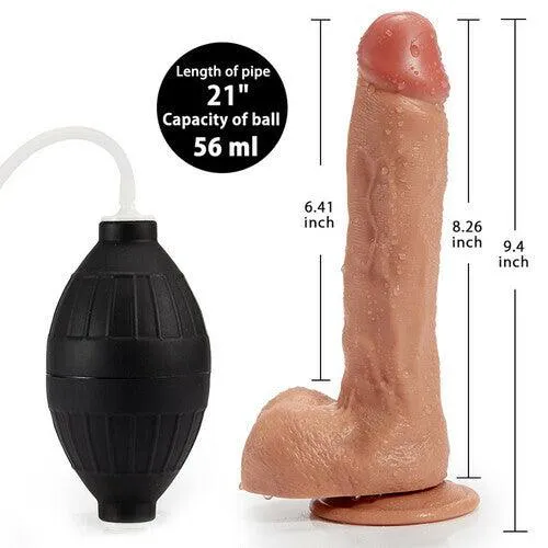 Female Sex Toys propinkup Squirting Ejaculating Plus Size Realistic Dildo with Strong Suction Cup 94 Inch