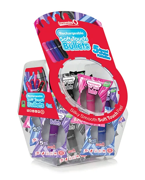 Vibrators Bushman Products Screaming O Soft Touch Rechargeable Bullets Candy Bowl Assort Colors Bowl of 24 Vibrators Bushman Products Screaming O Soft Touch Rechargeable Bullets Candy Bowl Assort Colors Bowl of 24