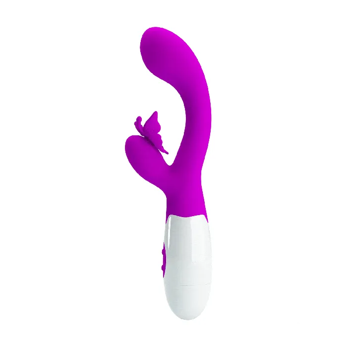 Vibrators Pretty Love Butterfly Kiss Rabbit Vibrator Pink Pretty Love