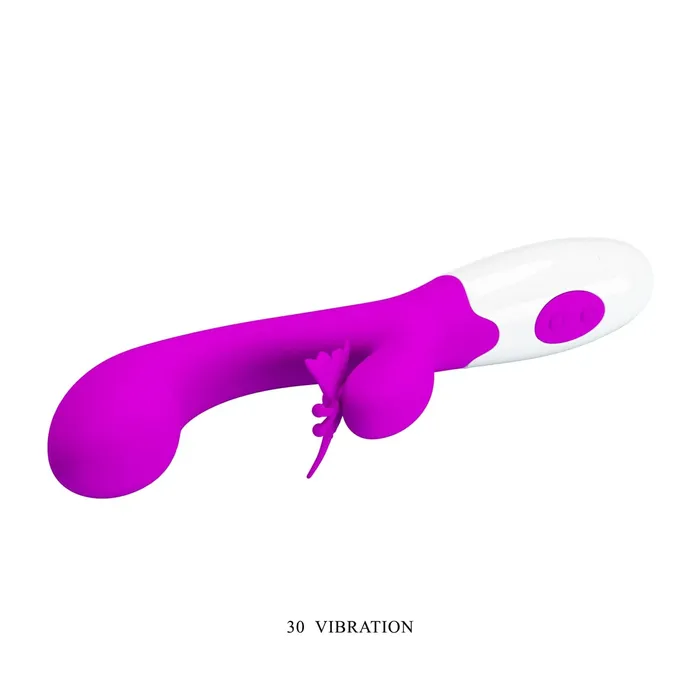 Vibrators Pretty Love Butterfly Kiss Rabbit Vibrator Pink Pretty Love