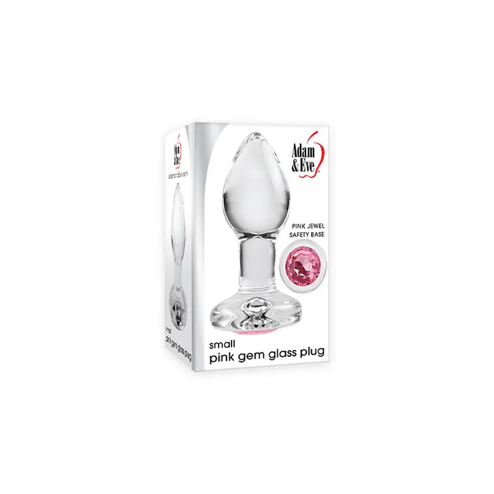 Adam Eve Glass Anal Plug With Pink Gemstone Base Small Evolved Male Sex Toys Adam Eve Glass Anal Plug With Pink Gemstone Base Small Evolved Male Sex Toys