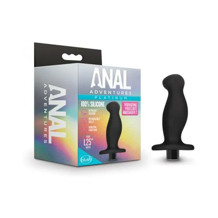 Anal Anal Adventuresplatinum Silicone Vibrating Prostate Massager 02 Black Blush Anal Anal Adventuresplatinum Silicone Vibrating Prostate Massager 02 Black Blush