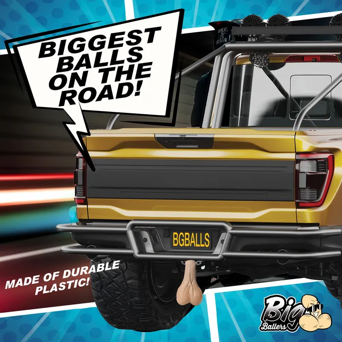 Big Ballers Large Truck Nuts Light Dildos