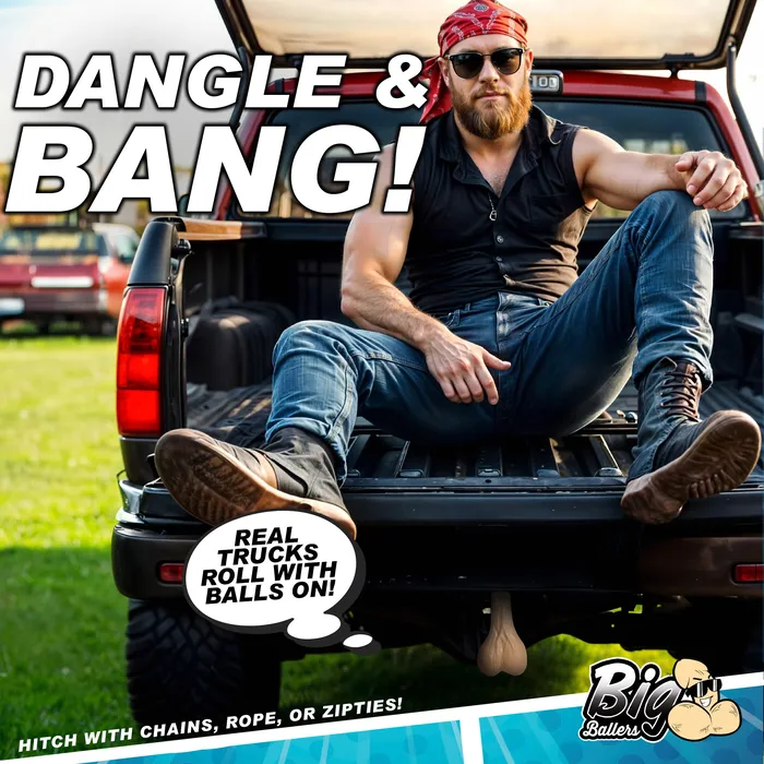 Big Ballers Large Truck Nuts Light Dildos