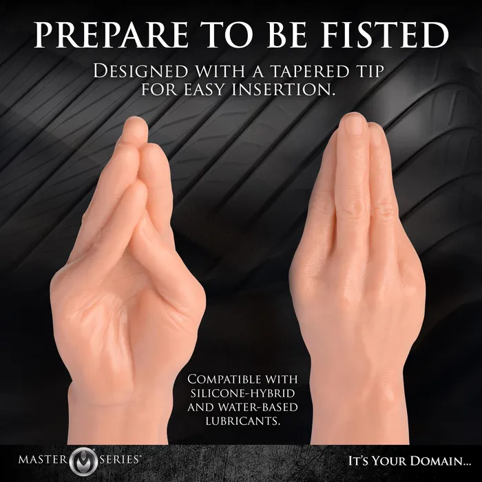 Dildos Master Series The Fister Hand and Forearm Dildo Light