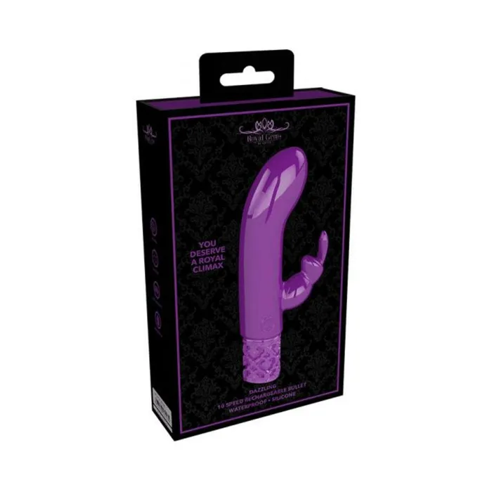 Shots America LLC Female Sex Toys Royal Gems Dazzling Silicone Rechargeable Bullet Purple Shots America LLC Female Sex Toys Royal Gems Dazzling Silicone Rechargeable Bullet Purple