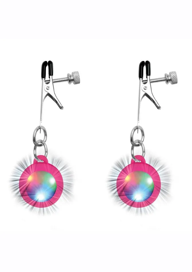 Female Sex Toys Charmed Charmed Silicone LightUp Nipple Clamps