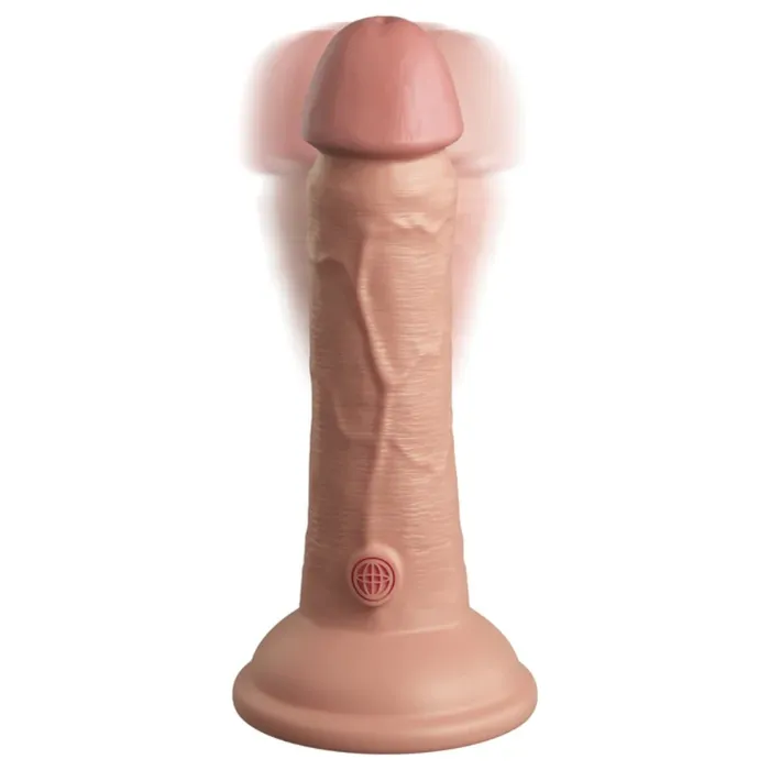 King Cock Elite Vibrating Dual Density Silicone Dildo Pink 6 Inch King Cock Dildos