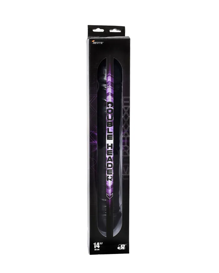 SI Novelties Dildos Si50301 145in EXXXTREME DOUBLE DONGBLACK