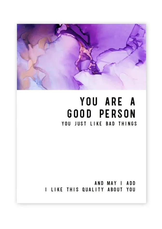Vibrators Warm Human Good Person Bad Things Greeting Card Warm Human