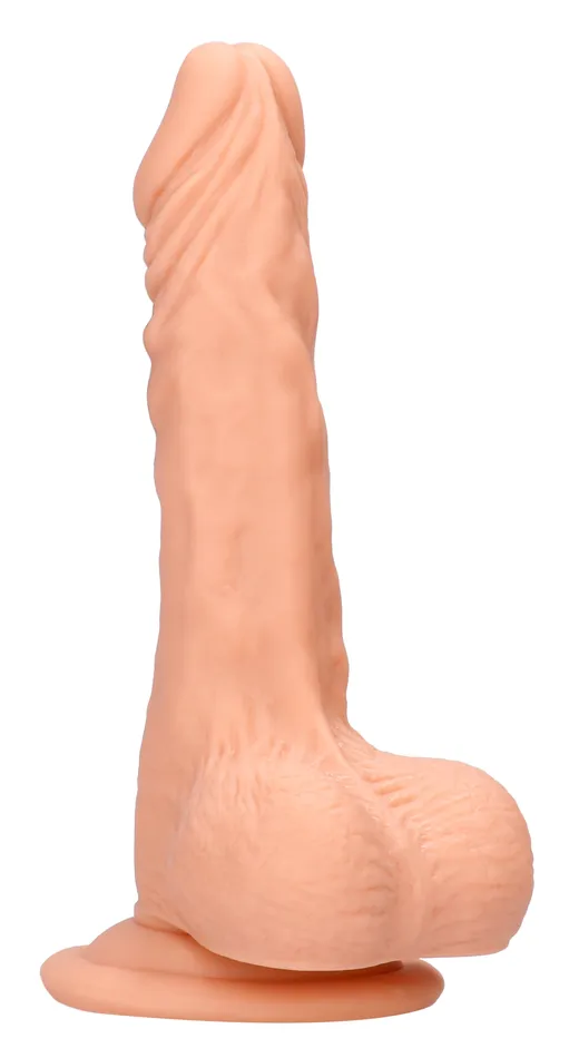 8 Inch Dong With Testicles Flesh Shots RealRock Dildos