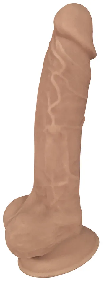 Curve Toys 7 Inch Fleshstixxx Silicone Dildo With Balls Latte Dildos Curve Toys 7 Inch Fleshstixxx Silicone Dildo With Balls Latte Dildos
