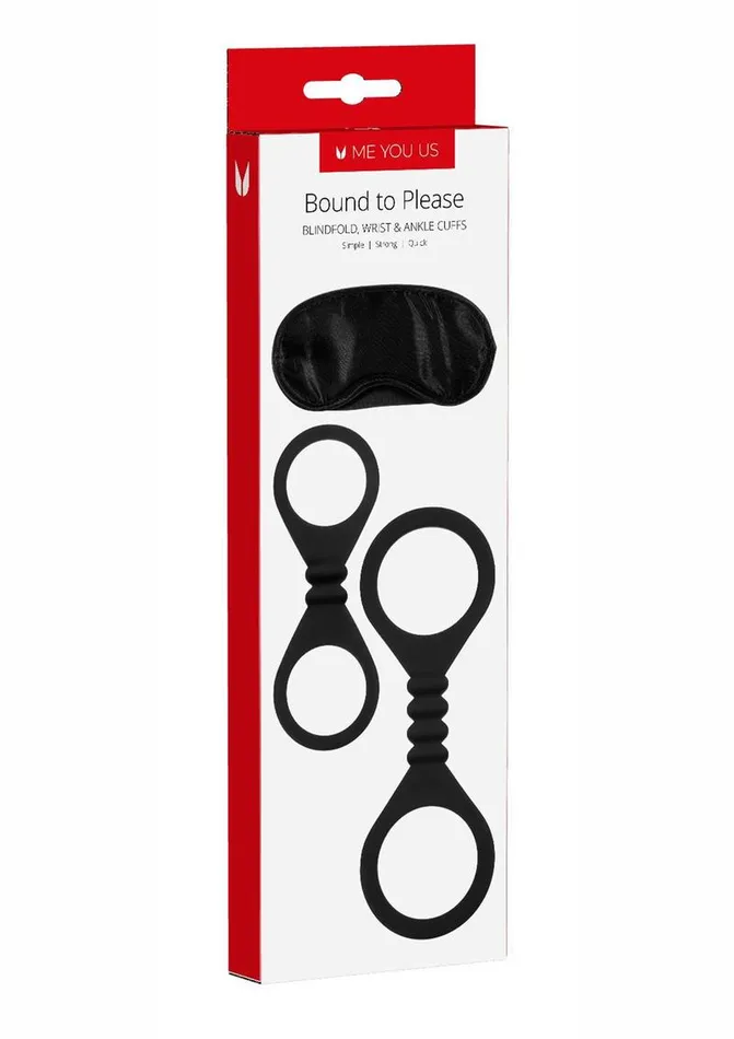 Me You Us Couples ME YOU US Bound to Please Blindfold Silicone Wrist and Ankle Cuffs Me You Us Couples ME YOU US Bound to Please Blindfold Silicone Wrist and Ankle Cuffs