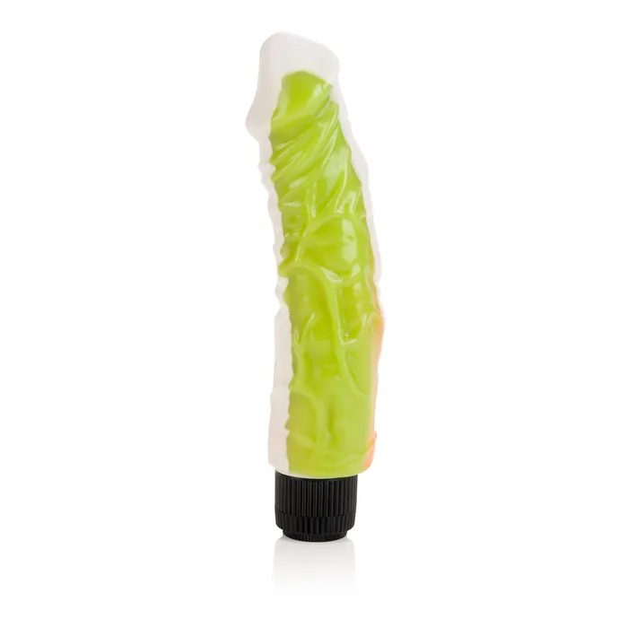 Vibrators CalExotics Funky Jelly Vibe 8 Inches Orangegreen Vibrators CalExotics Funky Jelly Vibe 8 Inches Orangegreen