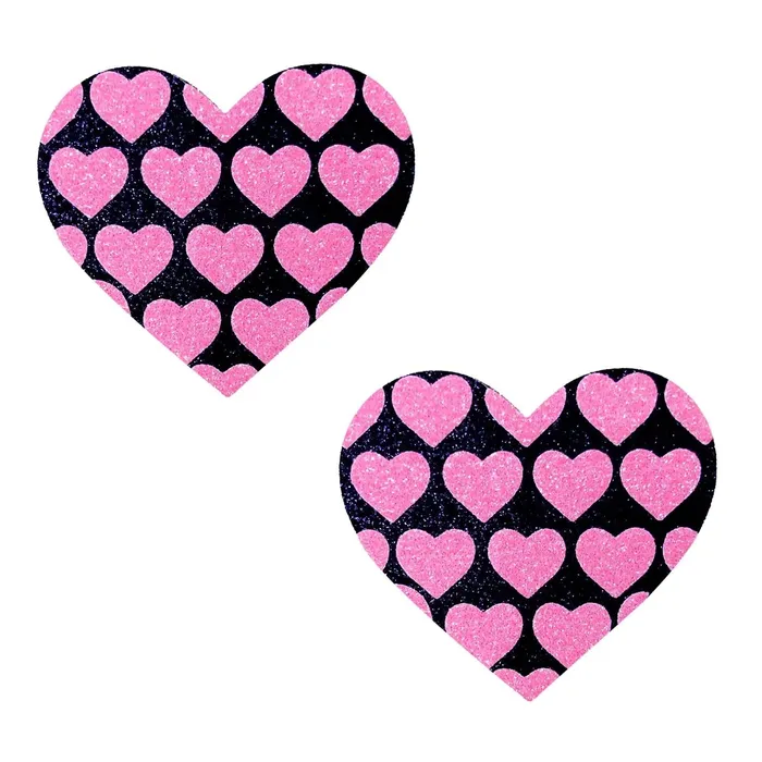 Anal Neva Nude Pink Heart Neon Valentines Black Glitter Heart Nipple Cover Pasties Anal Neva Nude Pink Heart Neon Valentines Black Glitter Heart Nipple Cover Pasties