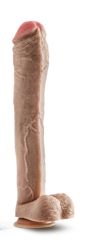 Blush Dildos Dr Skin Mr Ed 13 Inch Dildo With Balls Beige
