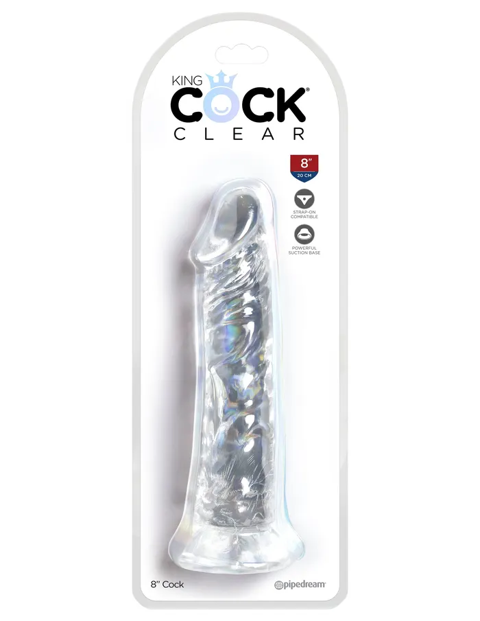 Dildos Pipedream King Cock Clear 8 Inch Cock