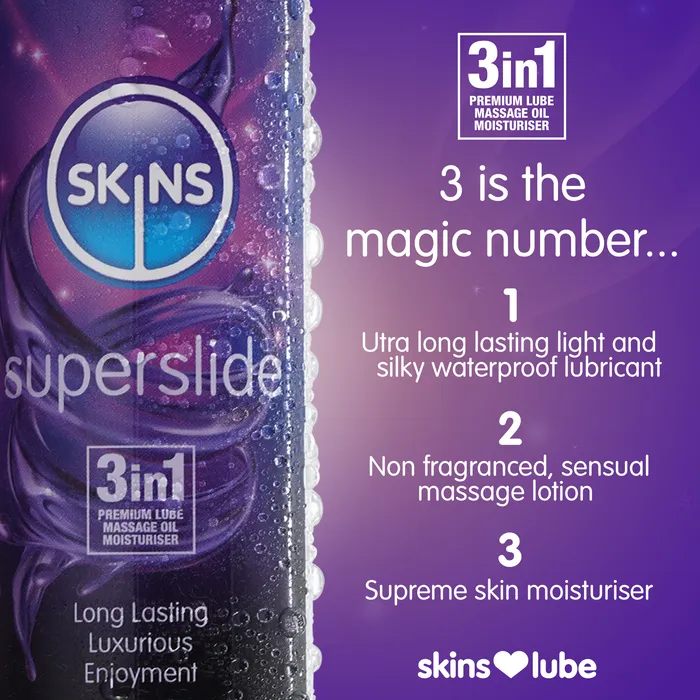 Skins Superslide Silicone Based Lubricant 130ml ItsForMyFriend Lubricants
