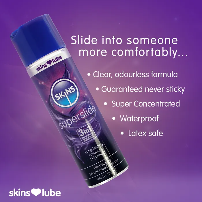 Skins Superslide Silicone Based Lubricant 130ml ItsForMyFriend Lubricants